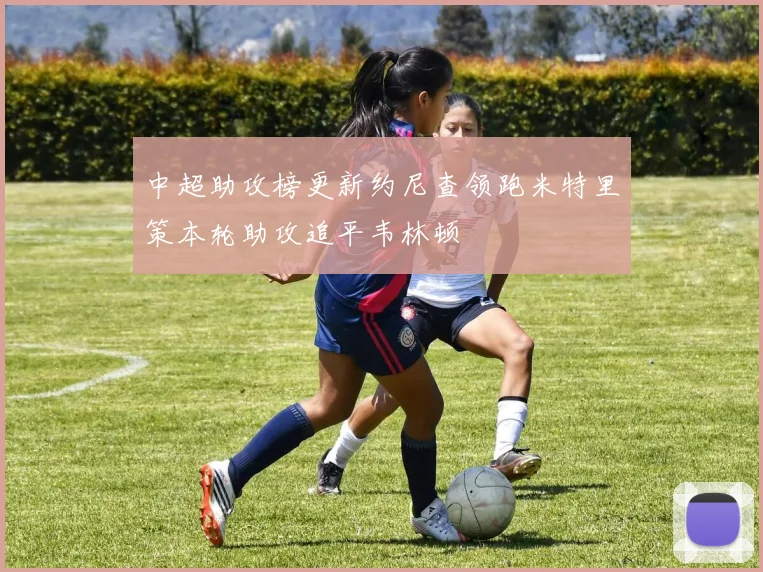 中超助攻榜更新约尼查领跑米特里策本轮助攻追平韦林顿